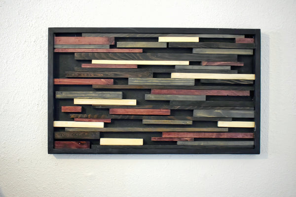 Abstract Line Wood Art