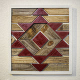 Square Southwestern Color Pattern Wall Art