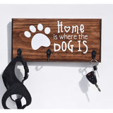 Home is Where the Dog Is Key/Leash Holder
